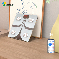 Báscula inteligente con bluetooth para pesar objetos, báscula eléctrica de vidrio IMC, SDK, aplicación gratuita, digital, para Baño