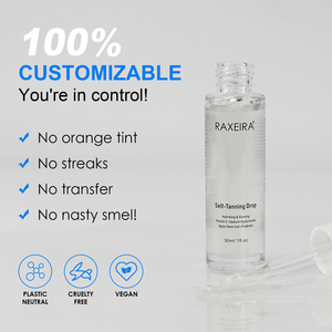 مصل الدباغة الذاتي OEM/ODM ، مصل الدباغة للوجه والشمس ، قطرات الدباغة الداكنة بفيتامين C ، بدون شمس ، الدباغة - Product Image 5