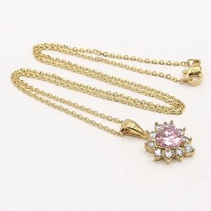 Fashion Jewelry Diamond <b>Heart</b> Necklace with CZ - Product Image 2