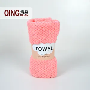 Whole Sale China Household Appliance Ultra Soft Small Hand Towel Coral Velvet Microfiber Towel Customized 5pcs