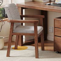 Chaise de salle à manger en bois massif au design moderne, chaise durable pour le bureau à domicile, l'étude, les loisirs, pour le salon