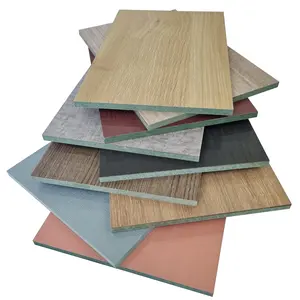 Moisture-proof MDF E2 1220x2440mm from 8mm to 25mm Melamine faced Green MDF moisture resistant MDF board factory manufacturer
