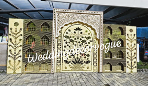 Arche de mariage, décoration d'événement, support de toile de fond, toile de fond de mariage, mur de bougies, toile de fond pour mariage, design élégant - Product Image 2