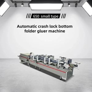 Mini-650G Electric Cold Glue Automatic Lock Bottom <b>Box</b> <b>Folder</b> Gluer Machine for Paper <b>Box</b> Making - Product Image 1