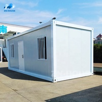Maison mobile modulaire de luxe de 20 pieds, 30 pieds, 40 pieds, détachable, préfabriquée en acier, maison de camping, maison préfabriquée en conteneur miniature