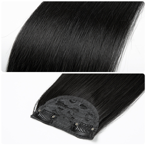 Extensiones de Cabello Sintético Invisibles de 3 Piezas, Rectas, al Por Mayor, Extensiones de Cabello con Clip para Mujer - Product Image 5