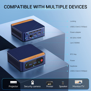 Mini PC Intel Alder Lake N95 N100 N150, <span class=keywords><strong>RAM</strong></span> DDR4 extensible 16 Go, SSD M.2 SATA 1 To, double LAN Gigabit 2.0 4K, réveil automatique sous Windows 11 Pro - Product Image 3