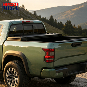 Couverture de benne rigide pliable en trois parties pour Nissan Navara Frontier, couverture de benne en aluminium noir mat, résistante aux intempéries, sans perçage - Product Image 3