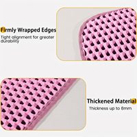 Tapis de litière pour chat EVA résistant à l'usure résistant à la poignée pliable lavable propre coussin de toilette bac à litière filtre accessoire de tapis de sable