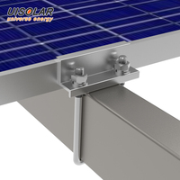 UISOLAR Collier de fixation rapide pour panneau solaire, Collier d'extrémité réglable pour panneau solaire, Colliers d'extrémité à écrou pour panneau encadré