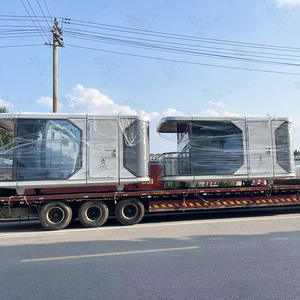 Capsule spatiale intelligente pour hébergement mobile, cabine de site touristique, bureau, structure en acier ignifuge et étanche, maison d'hôtes - Product Image 2