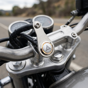 Interrupteur de feux de détresse pour <span class=keywords><strong>moto</strong></span>, support métallique, bouton marche/arrêt autobloquant LED 22 mm pour guidon avec faisceau de câblage pour <span class=keywords><strong>moto</strong></span> tout-terrain et VTT - Product Image 4