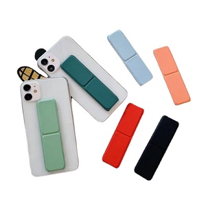 Sınır Ötesi Minimalist Düz Renkli Arka Yapışkanlı Masaüstü Telefon Standı Yaratıcı Tembel Halka Tutucu Katlanabilir İtmeli Çekmeli Stand - Product Image 5