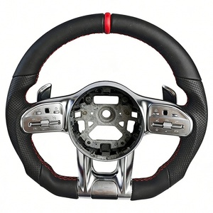 Volant <span class=keywords><strong>sport</strong></span> en cuir perforé pour Mercedes Benz W166 W167 W176 W177 W202 W203 W204 W205 - Product Image 3