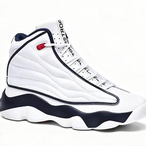 Brand Logo <strong>Custom</strong> Professional Men Outdoor Sports Sneakers Leather Air 13 High Top Women Basketball Shoes - Product Image 4