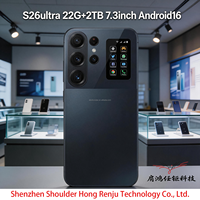 22G+2TB Prix Usine 2026 NOUVEAU Téléphone Android 16 7.3 POUCES S26 Ultra Smartphone 5G avec Stylet Intégré 108MP LTE Cellulaire Double SIM