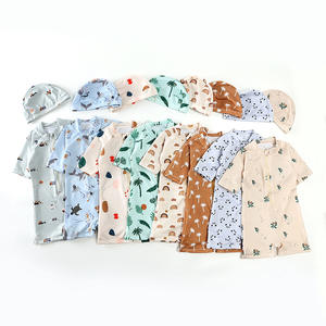 Costume da bagno caldo per bambini e bambine a maniche corte protezione solare costume intero mare vacanza neonato costume da bagno - Product Image 1