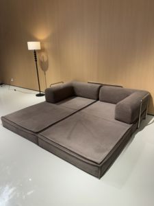 Đơn giản thẳng gấp <span class=keywords><strong>Sofa</strong></span> giường thép không gỉ nén chuyển đổi và mở rộng phòng khách trang trí nội thất ghế <span class=keywords><strong>sofa</strong></span> - Product Image 4