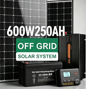 <span class=keywords><strong>Kit</strong></span> <span class=keywords><strong>solaire</strong></span> hors réseau <span class=keywords><strong>complet</strong></span> 300W MPPT avec contrôleur de charge 60A 12V 24V, onduleur 700W, supports <span class=keywords><strong>pour</strong></span> camping-car, bateau, abri, camping - Product Image 2