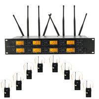 Casque UHF UR-8000H1, 8 canaux, microphone sans fil, système sans fil, système de sonorisation pour scène