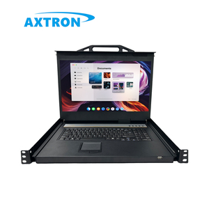 18.5 inch 16-<span class=keywords><strong>Port</strong></span> <span class=keywords><strong>KVM</strong></span> chuyển đổi qua IP 4K 1080p giao diện điều khiển ngăn kéo <span class=keywords><strong>KVM</strong></span> 1U Rack mount liền mạch đa cổng chuyển đổi sản phẩm trong kho - Product Image 1