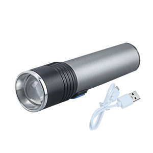 ดาสก์ไฟร์มินิไฟฉายซูมแบบยืดหดได้ 3W LED ไฟฉายพกพาแบบชาร์จไฟได้ USB สำหรับกลางแจ้ง - Product Image 1
