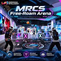 Ensemble de jeu de tir interactif en intérieur, casque VR PICO 4 Ultra, lunettes de réalité mixte, réalité augmentée, équipement multijoueur
