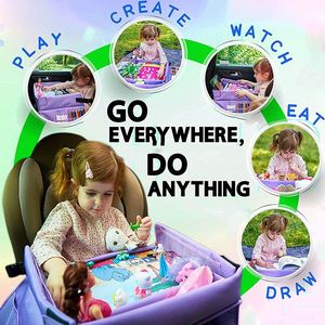 BSCI Factory <b>Portable</b> Travel Art <b>Desk</b> for Activity Snack Bag Play Tray Car Seat Organizer Kids Travel Tray - Product Image 2