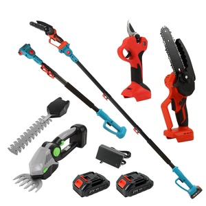 36V Lithium Battery-Powered Plastic Handle Steel DIY Gardeners' Preferred Kit Chain Long <b>Pole</b> Chainsaw Pruner Shears <b>Wood</b> - Product Image 6