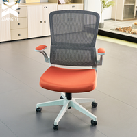 Chaise de bureau ergonomique pivotante moderne avec support lombaire et accoudoirs pour l'école et le bureau à domicile