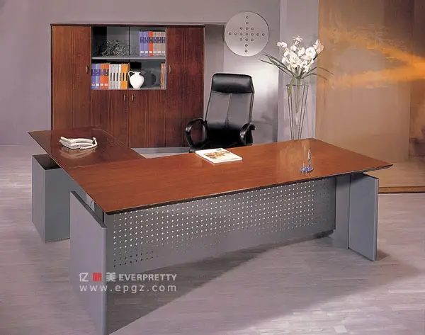 Современная офисная мебель по заводской цене, деревянный стол из МДФ, стол для офиса, стол для руководителя, офисный Рабочий стол со стальной рамой