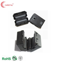 Suppresseurs EMI RoHS, REACH et ISO 9001, noyaux en ferrite à clipser, plastique noir avec diamètre intérieur de 13 mm