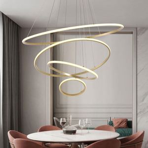 Sang trọng Vòng Treo Đèn Led vòng đèn chùm cho sảnh khách sạn Thông tư ánh sáng mặt dây chuyền Văn phòng Dali thông minh hệ thống chiếu sáng - Product Image 4