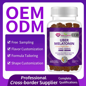 Gummies de Mélatonine en Gros d'Usine 10mg 60 Pièces Ashwagandha GABA Magnésium <span class=keywords><strong>Vitamine</strong></span> B6 Sommeil Apaisant Relaxation Soutien Quotidien - Product Image 5
