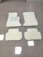 Tapis de sol de voiture en laine australienne de qualité supérieure 35 mm, imperméables et antidérapants, pour Rolls-Royce Wraith 2015, blanc, conduite à gauche, personnalisés en usine
