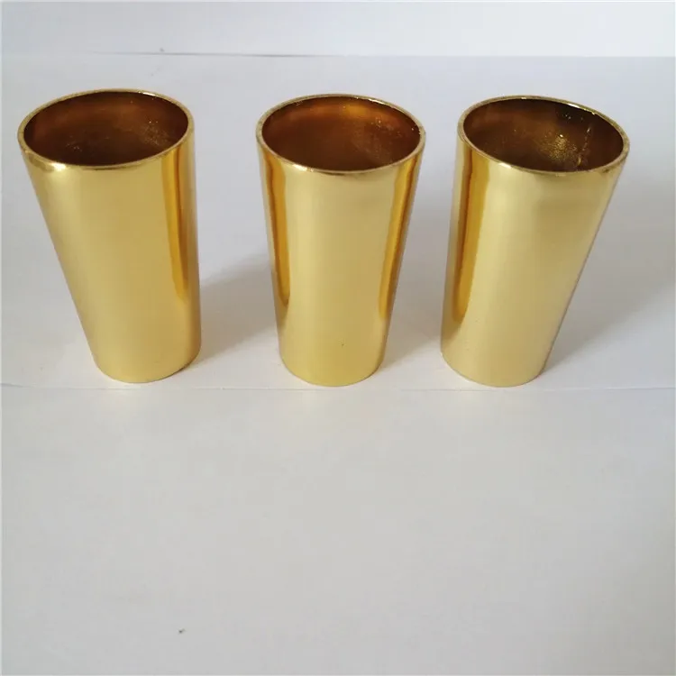 Brass end ferrules for wood table legs Chair legs tips ferrules Tapered Brass furniture leg tips