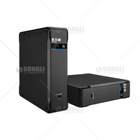 Tour d'alimentation 3P Ellipse en ligne monophasée 550VA/330W avec entrée C14, 8 sorties C13, port de charge USB, protection contre les surtensions, noir