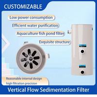YUTANK YT-PP-100 100M3 Vertikaler Durchfluss-Sedimentationsfilter Fischzucht Feststoffentfernung Hohe Effizienz