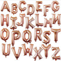 Feuille lettre numéro ballon chiffres alphabet ballons 16 32 40 pouces joyeux anniversaire fête étoile ronde ballon en aluminium décoration