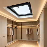 Puits de lumière préfabriqués étanches modulaires pour toit, grenier, villa, appartement, avec ouverture par suspension supérieure