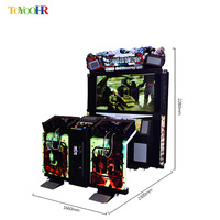 Machine de jeu d'arcade de tir à la carabine LED de 55 pouces, jeux à pièces, simulateur de jeu de tir électronique