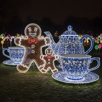 Decoración de Faroles Personalizados para Parques de Atracciones, para Uso en Interiores/Exteriores, Espectáculo de Luces para Parques Temáticos Navideños