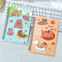 Cuaderno Espiral Personalizado con Diseño de Capibara, Regalo Inspirador, Diario de Oración con Escrituras Cristianas para el Estudio Escolar