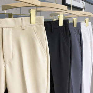 Pantalones de Vestir para Hombre 2026 Arrival, de Seda Helada Elástica, Corte Ajustado, Sin Plancha, Estilo Business para Oficina y Uso Diario - Product Image 3
