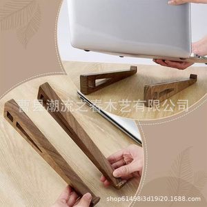 Wooden Laptop <b>Stand</b>, Desktop <b>Tablet</b> Holder, Multi-purpose Solid Wood Raised and Tilt Keyboard <b>Stand</b> - Product Image 2
