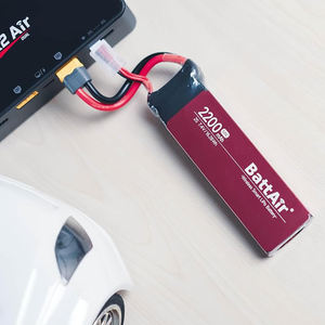7.4V 2S 2200mAh 50C แบตเตอรี่ลิโป้ปลั๊ก XT-60 สำหรับรถ RC เครื่องบินและเรือ 1:10 สเกลแบตเตอรี่สำหรับงานอดิเรก (แบตแอร์) - Product Image 6
