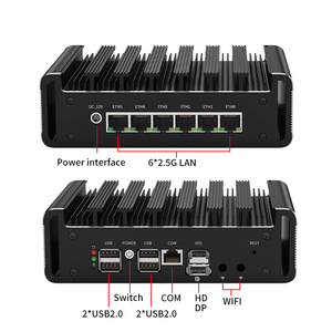 มินิพีซีอุตสาหกรรม BKHD รุ่น N300 J6412 J5005 7305 4 LAN 6 LAN 2.5G อุปกรณ์เครือข่าย คอมพิวเตอร์ขอบเครือข่าย - Product Image 3