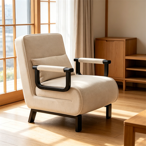 <span class=keywords><strong>Sillones</strong></span> Modernos de Tela a Precio Económico, Sofá Cama Individual, Silla Cama para Sala de Estar - Product Image 3