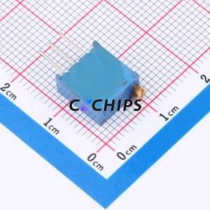ตัวต้านทาน/โพเทนชิโอมิเตอร์แบบปรับได้สำหรับ3296W-504ผ่านชิ้นส่วนรู (THT)-3P,9.5x4.8มม. 500Kohm 10% 500mW 250ppm/℃ - Product Image 2
