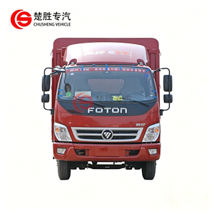 Camión de Alta Calidad Foton 4x2 de 143HP y 10 Toneladas <span class=keywords><strong>con</strong></span> Motor Cummins, Camión <span class=keywords><strong>con</strong></span> <span class=keywords><strong>Jaula</strong></span> <span class=keywords><strong>para</strong></span> <span class=keywords><strong>Ganado</strong></span>, <span class=keywords><strong>para</strong></span> el Transporte de Frutas y Verduras - Product Image 3